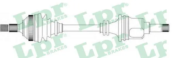 <strong>Вал приводной левый Citroen Berlingo (96-11)/ Peugeot Partner (96-15) LPR DS16156 (фото 1)</strong>