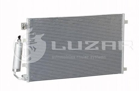 Радіатор кондиціонера Qashqai 2.0 (06-) АКПП,МКПП з ресивером LUZAR LRAC 1420 (фото 1)