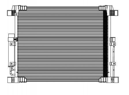 Радіатор кондиціонера (без ресивера) Infiniti FX35/QX70 (08-) LUZAR LRAC 14F0A (фото 1)