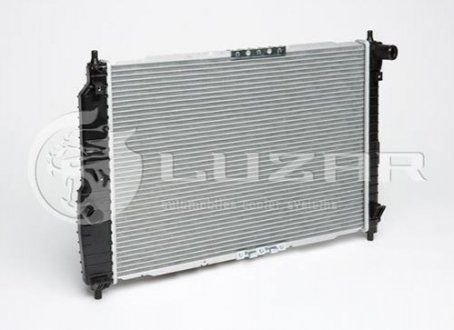 Радіатор охолодження Авео T200(02-)/Т250(06-) (L=600) МКПП (з конд) (алюм-паяний)) LUZAR LRc CHAv05125 (фото 1)