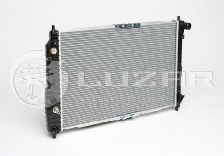 Радіатор охолодження Авео T200(02-)/Т250(06-) (L=600) АКПП (з конд) (алюм-паяний)) LUZAR LRc CHAv05226 (фото 1)