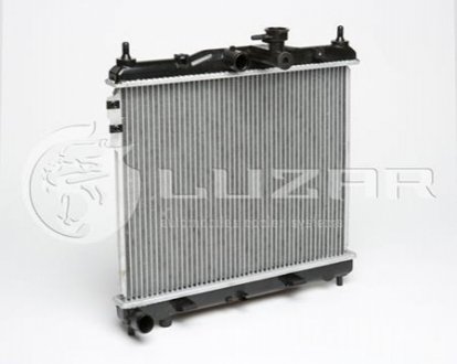 Радиатор охлаждения с подводом для охлажд. АКПП (алюм.) Getz 1.1/1.3/1.4/1.6 (02-) МКПП/АКПП (478*370*16) LUZAR LRc HUGz02110 (фото 1)