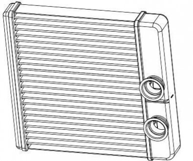 Радиатор отопителя 2190 ГРАНТА (15-) (тип KDAC) (алюм) LUZAR LRh 0194 (фото 1)