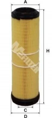 <strong>Фільтр повітряний E200/300 CDI W211 OM647/648 02-09 M-FILTER A 893 (фото 1)</strong>