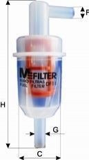 Фильтр топливный M-FILTER DF11 (фото 1)