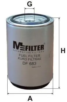 <strong>Паливний фільтр M-FILTER DF683 (фото 1)</strong>