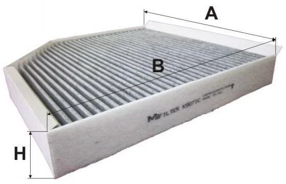 <strong>Фільтр салону Audi A6/A7/A8 10- (вугільний) M-FILTER K 9071C (фото 1)</strong>
