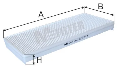 Повітряний фільтр для M-FILTER K953 фото товару