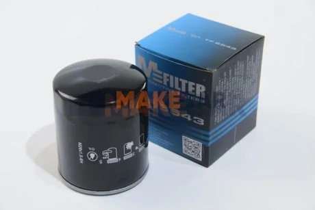 Фільтр масляний Colt/Galant/Lancer IV/Pajero 1.8/2.0/2.5TD 86- для M-FILTER TF 6543 фото товару