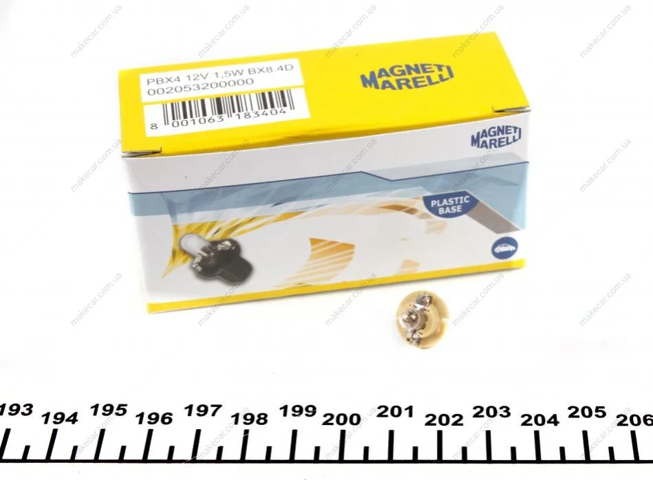 <strong>Лампа розжарювання T4 MAGNETI MARELLI 002053200000 (фото 1)</strong>