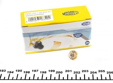 Лампа розжарювання T4 для MAGNETI MARELLI 002053200000 фото товару