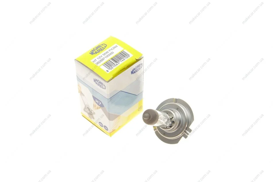 <strong>Лампа розжарювання H7 12V 55W PX26d STANDART (вир-во Magneti Marelli) MAGNETI MARELLI 002557100000 (фото 1)</strong>
