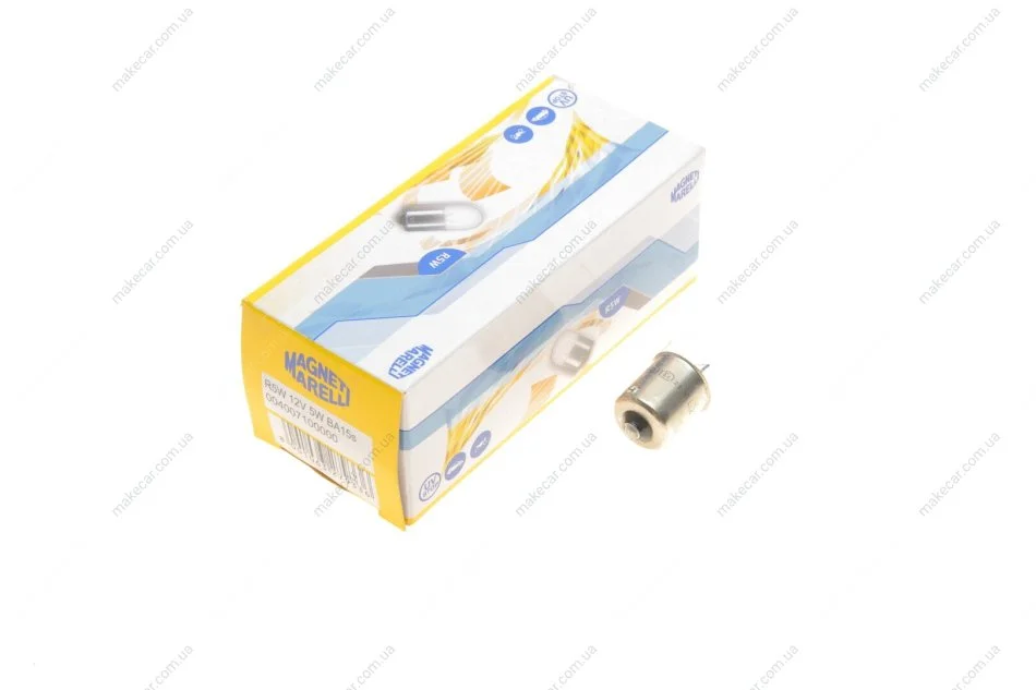 <strong>Лампа розжарювання R5W 12V 5W BA15s (вир-во Magneti Marelli) MAGNETI MARELLI 004007100000 (фото 1)</strong>