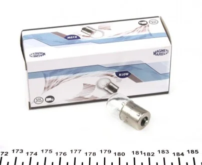 Лампа розжарювання R10W 24V 10W для Mercedes MAGNETI MARELLI 004009100000 фото товару