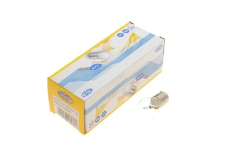 Лампа розжарювання P21W 12V 21W BA15d (вир-во Magneti Marelli) для Fiat, Volkswagen, BMW, Mercedes, Renault MAGNETI MARELLI 008506100000 фото товару