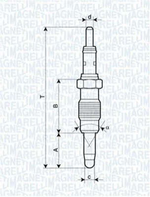 <strong>Свічка розжарювання MAGNETI MARELLI 062900011304 (фото 1)</strong>