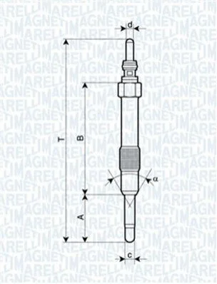 <strong>Свічка розжарювання MAGNETI MARELLI 062900014304 (фото 1)</strong>