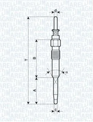 <strong>BMW свеча накала E46,E90,E60,E65,E83 MAGNETI MARELLI 062900039304 (фото 1)</strong>