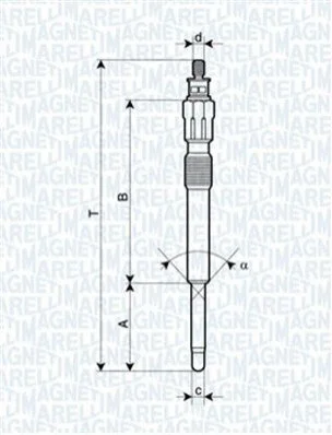 <strong>Свічка розжарювання MAGNETI MARELLI 062900043304 (фото 1)</strong>