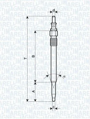 <strong>Свічка розжарювання MAGNETI MARELLI 062900052304 (фото 1)</strong>