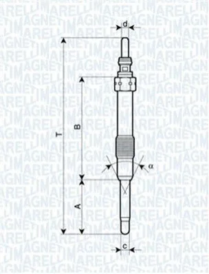 <strong>Свічка розжарювання MAGNETI MARELLI 062900053304 (фото 1)</strong>