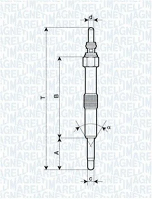 <strong>Свічка розжарювання MAGNETI MARELLI 062900067304 (фото 1)</strong>