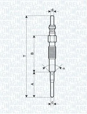 <strong>CHEVROLET Свеча накаливания Opel Antara,Captiva MAGNETI MARELLI 062900079304 (фото 1)</strong>