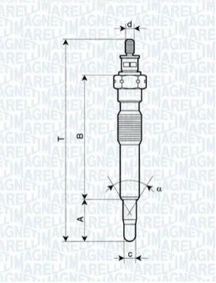 <strong>Свічка розжарювання MAGNETI MARELLI 062900092304 (фото 1)</strong>