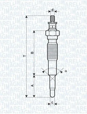 <strong>Свічка розжарювання MAGNETI MARELLI 062900094304 (фото 1)</strong>