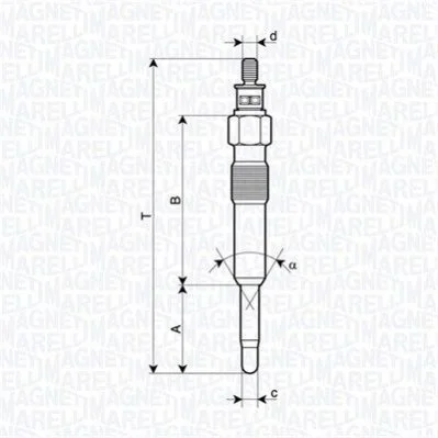 <strong>HONDA Свеча накала ACCORD 2.0TDI 95- MAGNETI MARELLI 062900126304 (фото 1)</strong>