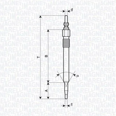<strong>Свічка накалу MAGNETI MARELLI 062900128304 (фото 1)</strong>