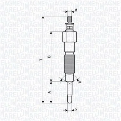 <strong>NISSAN Свеча накаливания Patrol 2.8TD 97- MAGNETI MARELLI 062900142304 (фото 1)</strong>