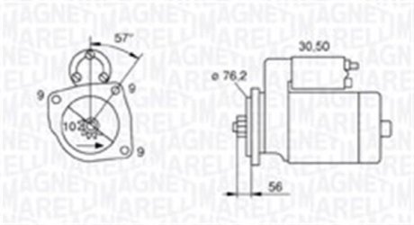 Стартер MAGNETI MARELLI 063720801010 фото товару