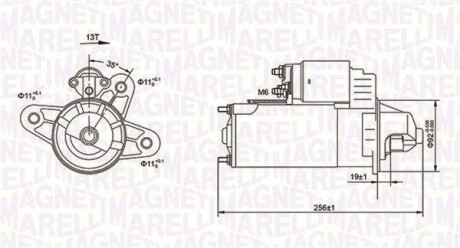 FORD Стартер TRANSIT 2,5D 95-00 MAGNETI MARELLI 063720977010 фото товара