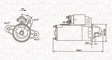 Стартер для MAGNETI MARELLI 063720977010 фото товару