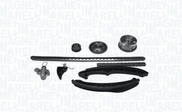<strong>К-кт цепи ГРМ Audi A1/3,Seat,Skoda Fabia II,Octavia II,Rapid,Roomster,Golf V,VI,Jetta III,IV,Passat,Sharan,Tiguan,Touran 1.4/1.6TSI MAGNETI MARELLI 341500000580 (фото 1)</strong>