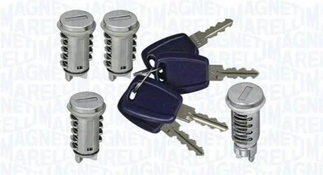 FIAT К-т личинок замков дверей и багажника (4шт.) Doblo -10 для Fiat MAGNETI MARELLI 350105009600 фото товару
