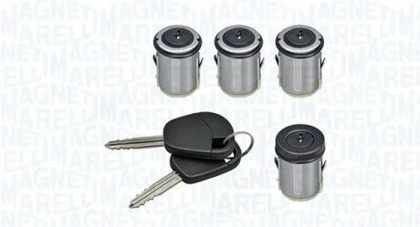 CITROEN К-т циліндрів замка (4 шт + ключ) JUMPY I 95-, FIAT, LANCIA для MAGNETI MARELLI 350105029500 фото товару