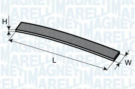 BMW Фильтр возд. салона 1-serie (E87) 04-, 3-serie(E90) 05- для MAGNETI MARELLI 350203062080 фото товару