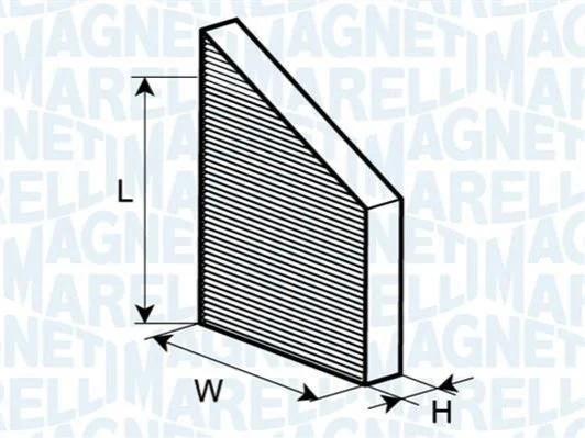 <strong>Фильтр возд. салона DB W211 02- MAGNETI MARELLI 350203062100 (фото 1)</strong>