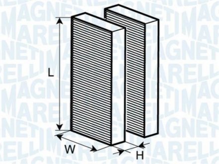 К-т фильтров салона (2шт.) BMW X5 (02/07- MAGNETI MARELLI 350203062310 (фото 1)