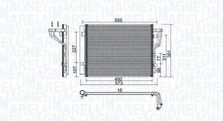 Радіатор HYUNDAI I30 DIESEL 07- MAGNETI MARELLI 350203976000 фото товара