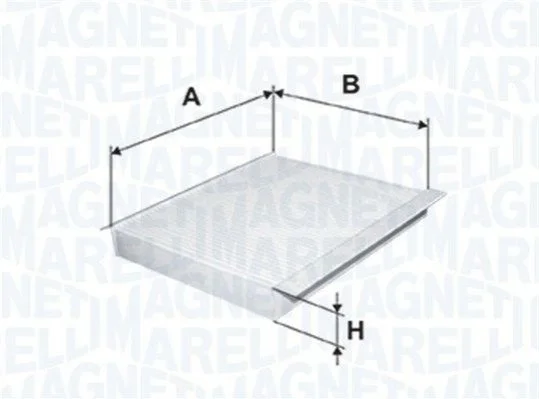 <strong>Фільтр салону (вугілля) DB W163(ML) 98-02 MAGNETI MARELLI 350208065700 (фото 1)</strong>