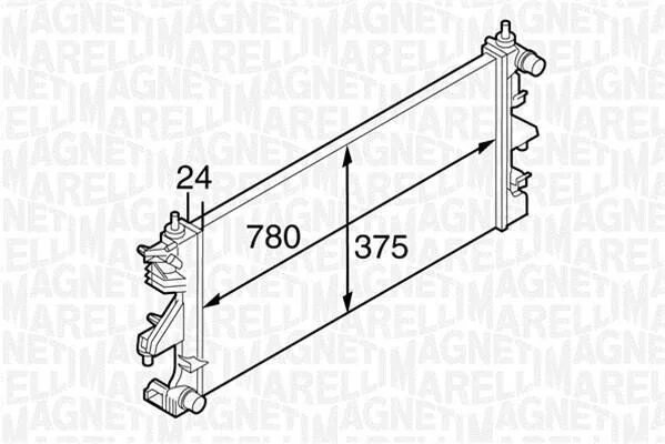 <strong>Радіатор MAGNETI MARELLI 350213126900 (фото 1)</strong>