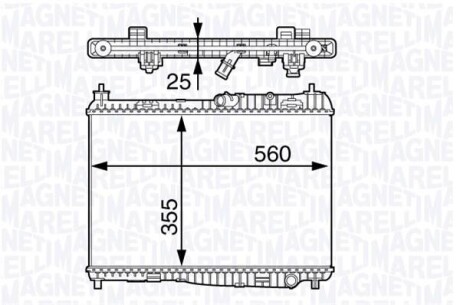 FORD радіатор охолодження B-Max,Fiesta VI 1.25/1.4 08- MAGNETI MARELLI 350213142100 фото товару