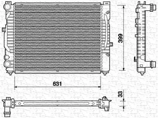 <strong>Радіатор AUDI A4 1.6-1.8 20V-1.9 DI/TDI [] MAGNETI MARELLI 350213712000 (фото 1)</strong>