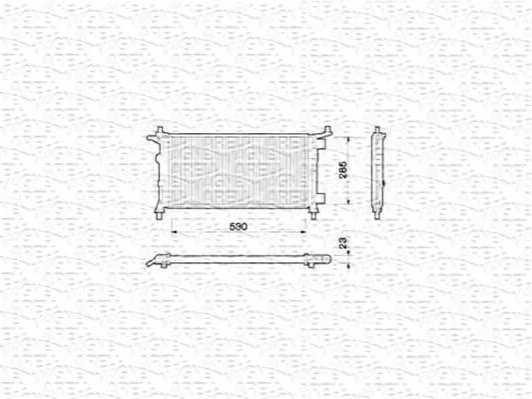 <strong>Радиатор OPEL CORSA B 1,0 12V-1,2 16V 96 [] MAGNETI MARELLI 350213776000 (фото 1)</strong>