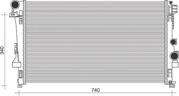 <strong>Радіатор MERCEDES VIANO 3.0-3.2-2.0/2.2 [] MAGNETI MARELLI 350213955000 (фото 1)</strong>
