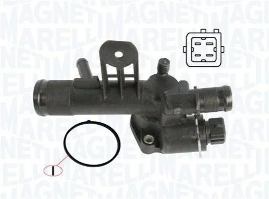 <strong>RENAULT Термостат с корпусом Megane 1.5dCi 03-, Scenic, NISSAN Almera. MAGNETI MARELLI 352317101120 (фото 1)</strong>