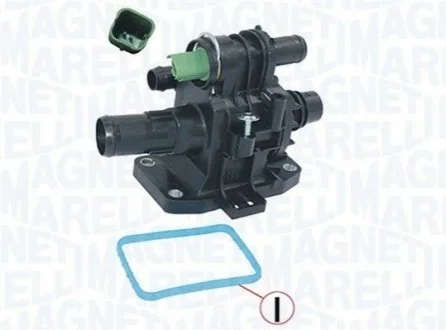 CITROEN Термостат с корпусом Berlingo 1,6HDI 05-, FORD 1,4-1,6TDCI 04-, FIAT. для MAGNETI MARELLI 352317101570 фото товара